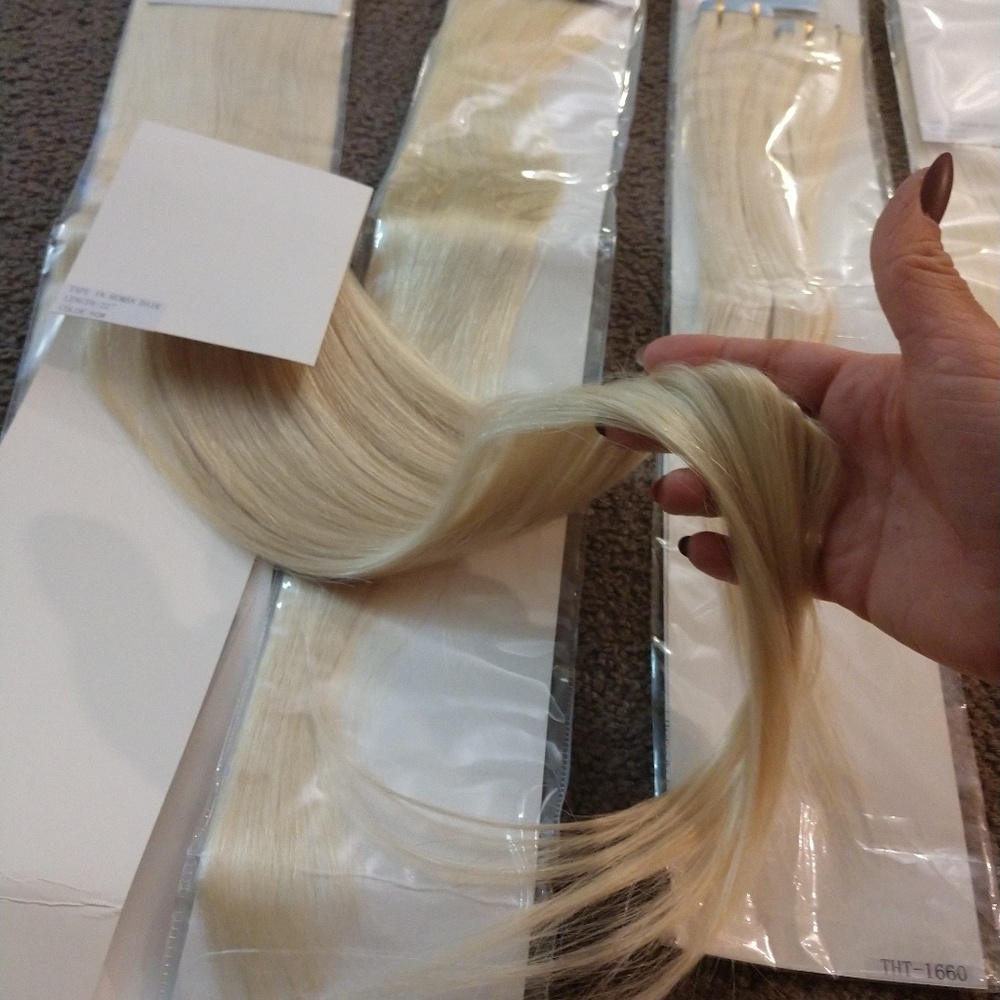 Tape in hair extensions